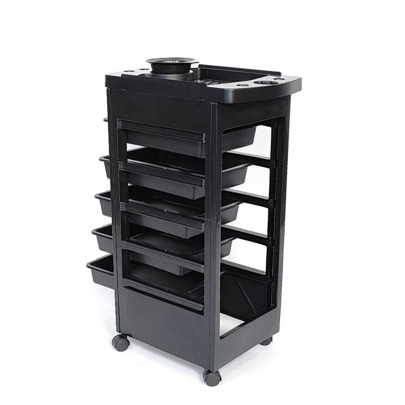 Letmex Bm3634 Carrito Auxiliar Negro Con Bowl