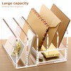 SANRUI Acrylic Mail Sorter Desktop Organizer Holder with Drawer, 5