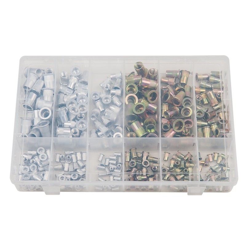 KS Tools 9700630 Assortment of Threaded Rivets, Steel/Aluminium