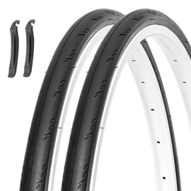 MOHEGIA 700x28C Road Bike Bicycle Tire 2-piece set: 700C 28-622mm Cross Bike Clincher - Folding Replacement Tire