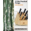 Cooks Standard Bamboo Knife Block Holder without Knives, 25 Slot