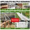 HuaSheWJ Fence Post Repair Kit，Heavy Duty Steel Fence Post Anchor