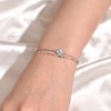FH.bird August Birthstone Bracelet, Women's, Four Leaf Clover, Lucky Flower,