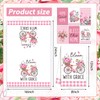 VitalCozy 6 Pcs Lavender Summer Kitchen Towel Set Funny Housewife