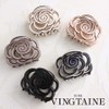 VINGTAINE Rose Hair Claw Openwork Pattern Simple Office Hair Clip