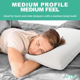 Bouhmoy Talalay Latex Pillow, Luxury Queen Sleeping Bed Latex Foam Pillow for