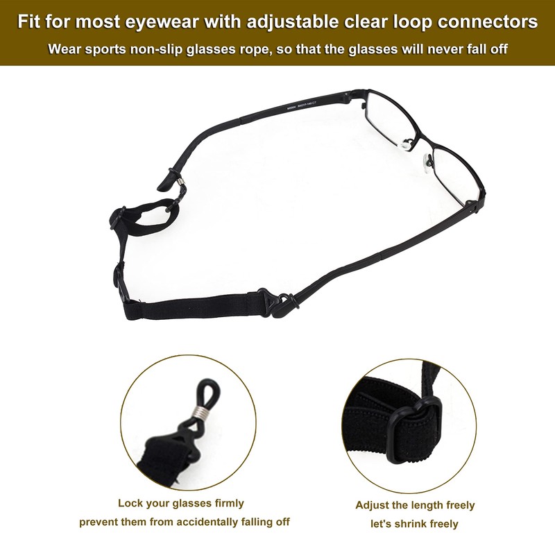 RDEXP Adjustable Elastic Sport Strap Eyeglasses Glasses Strap Holder with