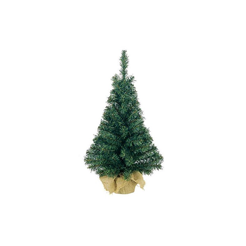 Artificial Green Tree In Jute Bag - 45cm