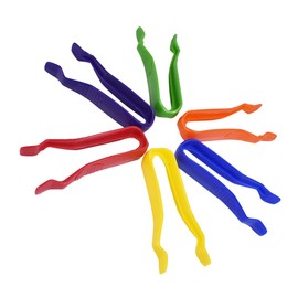 Abaodam 6pcs Tweezers for Beads and Crafts Ergonomic Handle for Lightweight and Compact Design for Fine Motor Skills Practice and Outdoor Exploration