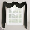 Megachest TAILORED VOILE WINDOW SCARF PELMET (black, 58"X197"(145cmX500cm))