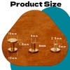 Brass Chicago Screws 10×4×8mm 20Pack Rivets Bookbinding Stud Screws Nail