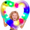 Led Heart Pool Float,Kid Pool Floats, Water Fun Beach Party