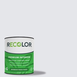 RECOLOR Eco-Friendly Interior Premium Latex Paint for Walls, Furniture and Rooms w/Eggshell Finish, 1 Quart, Mist