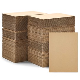 Juvale Flat Cardboard Sheets - 5 x 7 in, Brown, 200 Pack, 2 mm Thick - Bulk Corrugated Cardboard Sheets & Chipboard for Mailer Inserts & Dividers - Craft Board & Backing Board