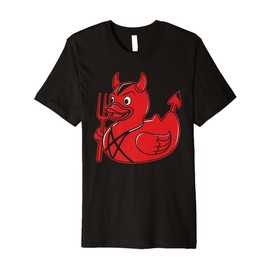 Rubber Duck Devil Bath Duck Costume Party Premium T-Shirt