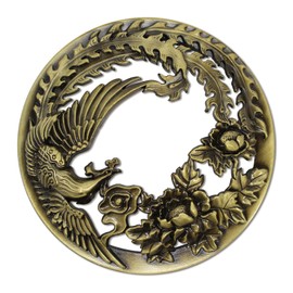 Hion Scented Candle Toppers Cover Jars Lids Shades Sleeves, Candle Accessories Gifts for Women, Help Burn Melt Evenly(Phoenix Golden)