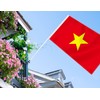 Large Vietnam Flag,3x5 FT Vietnamese 75D Outdoor Banner,Haitians Decor for