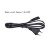 Zerodis EU Standard 250V 2.5A 1.5M 2 Pin Power Cord