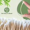 Egaageoi 500 Count Bamboo Cotton Swabs - Eco-Friendly Cotton Buds