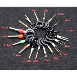 CESFONJER 18 Pcs Auto Terminals Removal Tool Set, Car Electrical Wiring Crimp Connector Pin Extractor Kit for Car Repair