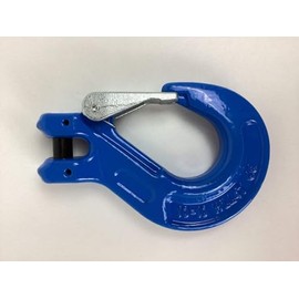 AutoHauler Supply 3/8 inch Grade 100 Clevis Sling Hook with Latch Rigging Lifting Heavy Duty - Pin Included - Overhead Lifting and Rigging (1)