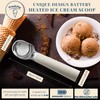 Heated Ice Cream Scoop Rechargeable, Electric Warming Ice Cream Scooper