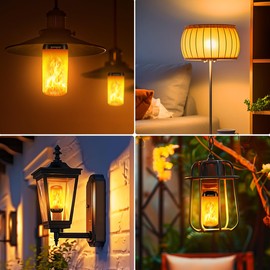 Gen2 Flame Light Bulbs, Most Realistic Flickering Lights Bulbs, E26 Halloween Lights Outdoor & Indoor, LED Outdoor Light Bulb for Decorations, Home Decor
