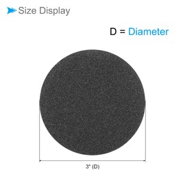CoCud Hook & Loop Sanding Disc, 3" Dia 80/120/180 Assorted Grit, No Hole Wet Dry Orbital Sandpaper Silicon Carbide - (Applications: for Wood or Metal Polishing), 15-Pieces