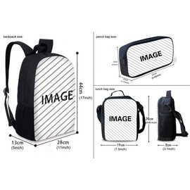 HUGS IDEA Funny Corgi Backpack Kids Primary School Bookbags with Insulated Lunch Bag Pencel Case Set for Elementary Preschool