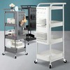 Bethlehem Mobile Salon Beauty Trolley Cart 4-tier Gray