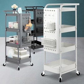 Bethlehem Mobile Salon Beauty Trolley Cart 4-tier Gray