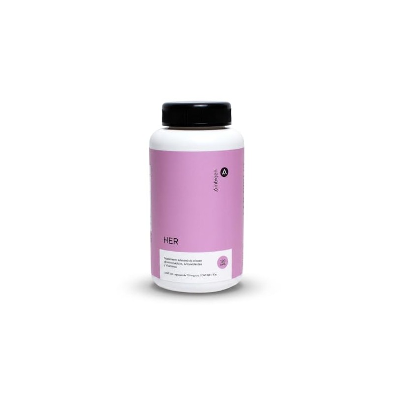 Her Suplemento Alimenticio Base Antioxidantes Aminoacidos Vitaminas 120 Caps