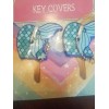 Unbranded NEW Mermaid Blue Tail Key Cover Silicone Keychain Seperator