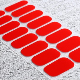 Beaolata Nail Polish Strips, 32PCS Salon Quality Wraps, Long Lasting Gel Nail Stickers for Women Easy Apply& Remove (Passion Love red)