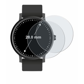 BROTECT Anti-Glare Screen Protector for Watches (Circular Round, Diameter: 28 mm) Pack of 2, Matte Screen Protector, Anti-Reflection, Anti-Fingerprint