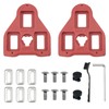 Pack of 2 Bicycle Pedal Shoe Plate Compatible with Look