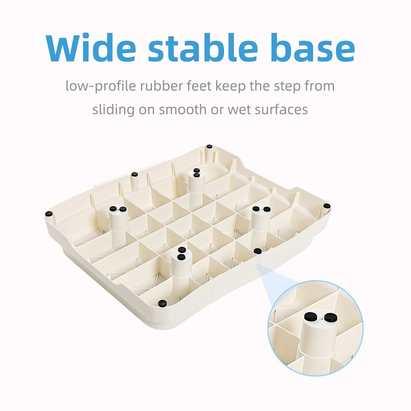 Wefaner Bath Step,Set of 3 Stackable Bathtub Non Slip Safety