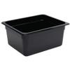 Vogue Polycarbonate 1/2 Gastronorm Container 150 mm Deep, Black, Capacity: