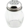 Great Credentials Grated Cheese or Red Pepper Swirl Glass Shaker