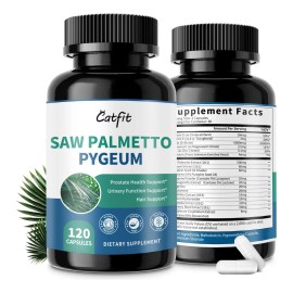 Catfit Saw Palmetto 500mg Suplemento Próstata 120 Cápsulas