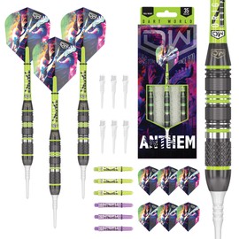 DW Anthem Soft Tip Dart Set, Stainless Steel Barrel - Perfect for Casual and Recreational Players (16G)