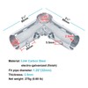 eoere 8 Sets 1-1/4" 90 Degree Structural Pipe Connector, Metal
