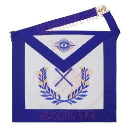 Masonic Regalia Blue Lodge MARSHAL Lambskin Aprons & Chain Collars + Jewel