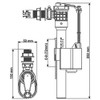 KKPol Universal Toilet Valve Replacement, Globe Valve, Brass, 1/2" or
