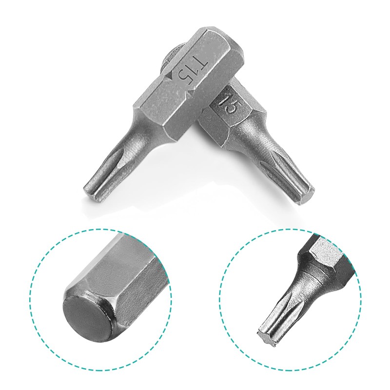 SWTYExt T15 Bit, 30 Pieces Torx Bit 25 mm Replacement