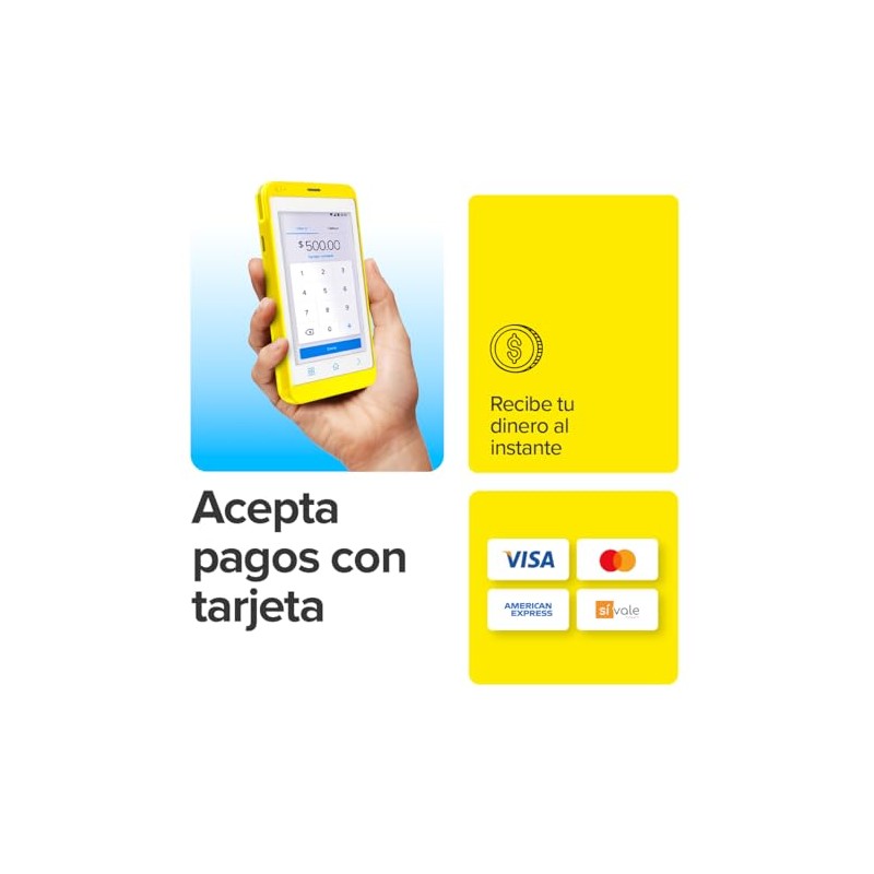 MERCADO PAGO POINT Air, Terminal para Tarjetas con Internet Ilimitado,