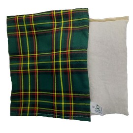 VITASIMPLEX Herb Cushion with 8 Different Medicinal Herbs such as Hops, Melissa, Fennel, Mint, Rose Petals, Lavender, Hyssop, Quendel, Washable Cover, Motif 231 (Scottish Green) Approx. 20 x 24 cm