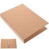TEHAUX A5 Kraft Binder Cover 6 Round Ring, Reusable Notebook