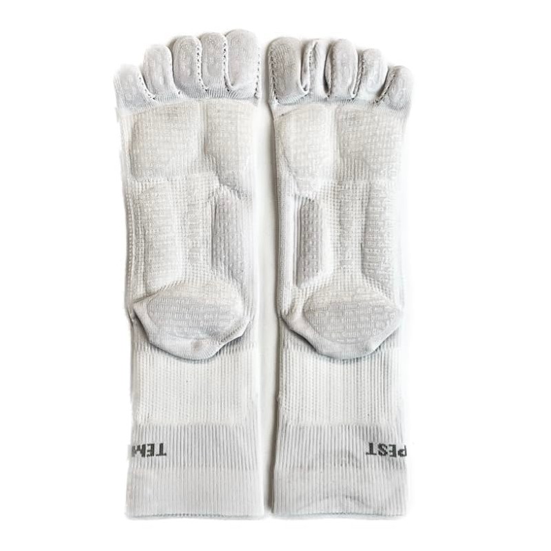 TEMPEST Five-Toe Socks with Grip - Non-Slip, American Football, Basketball,