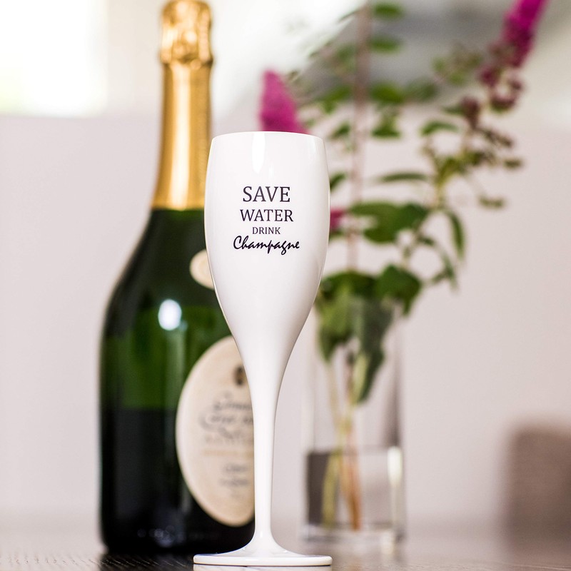 Cheers No. 1 Save Water Drink Champagne Super Glass 100